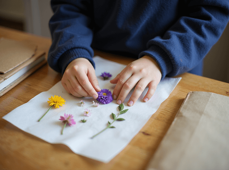 春の押し花ワークショップ