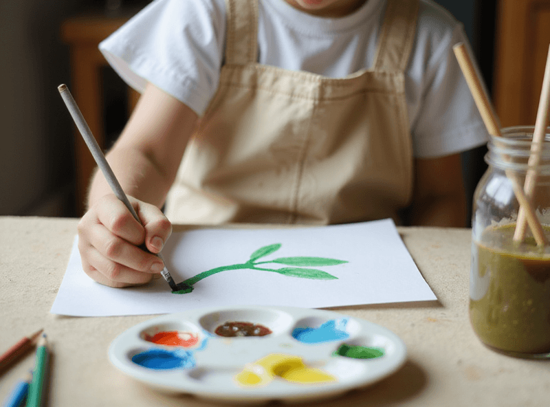 春のアートペインティング