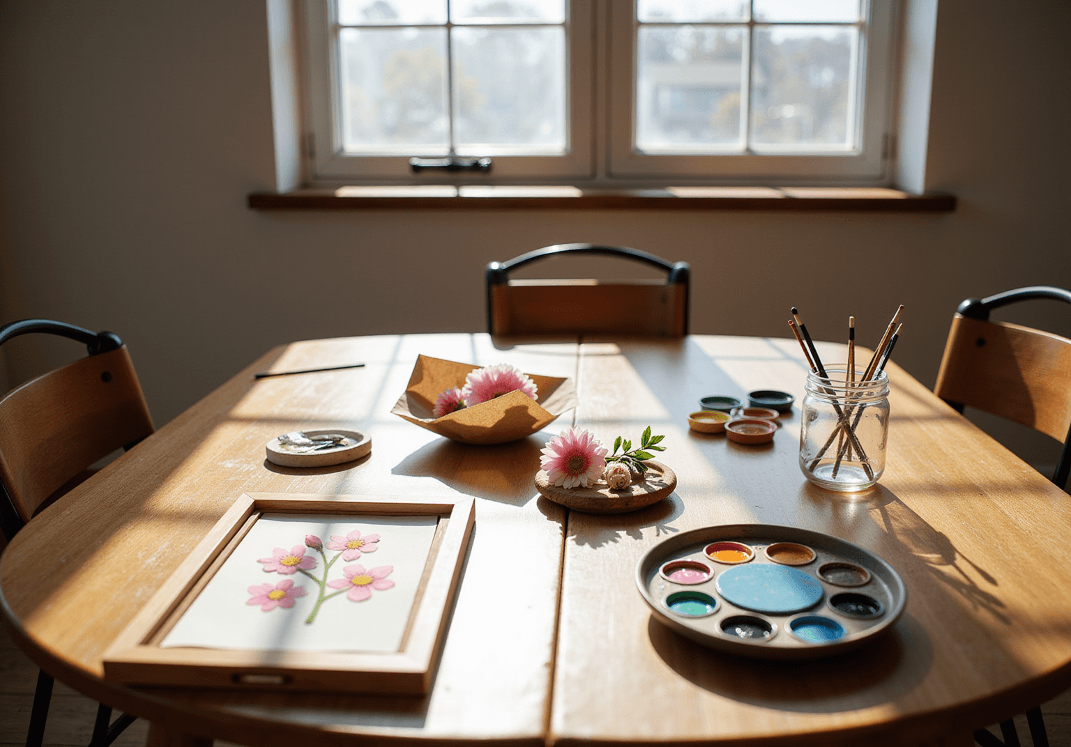 こどもたちの創作活動の様子